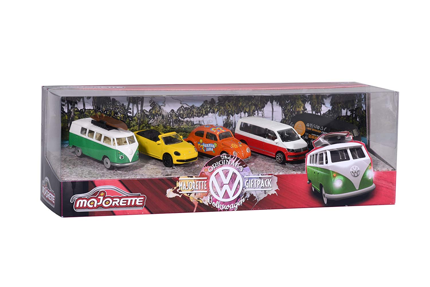 Majorette 212057615 Vw "The Originals Gift Set – 5 Miniature Mini Vehicles