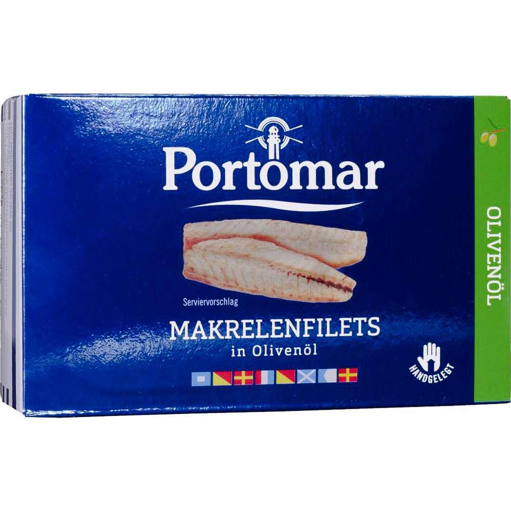 Mackerel fillets in olive oil