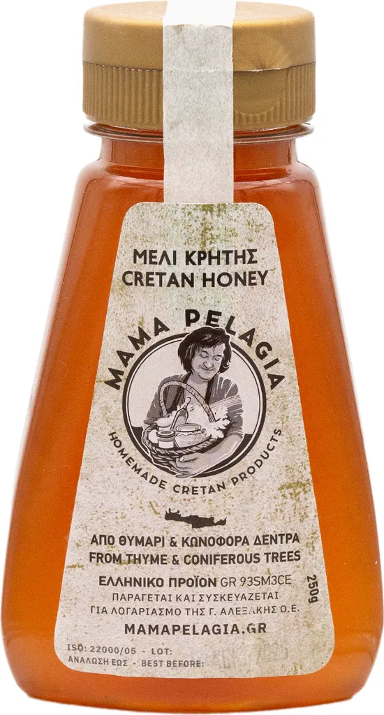 Mama Pelagia Kretischer Thymianhonig – Aromatische Honigspezialität aus Griechenland – 250g