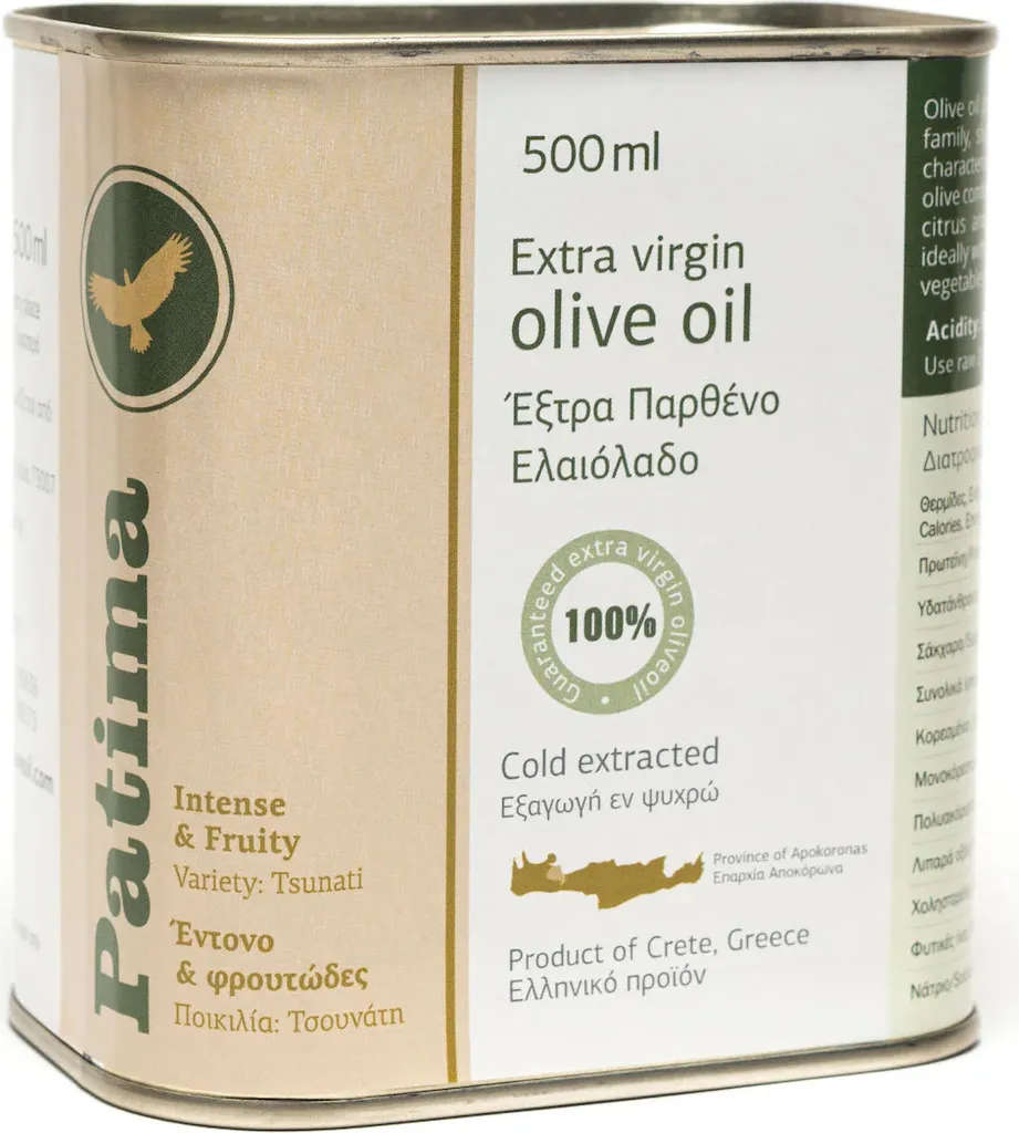 Mama Pelagia Olivenöl (500 ml) – Premium Natives Olivenöl Extra aus Kreta in der edlen Metalldose – kaltgepresst & 100 % naturbelassen!