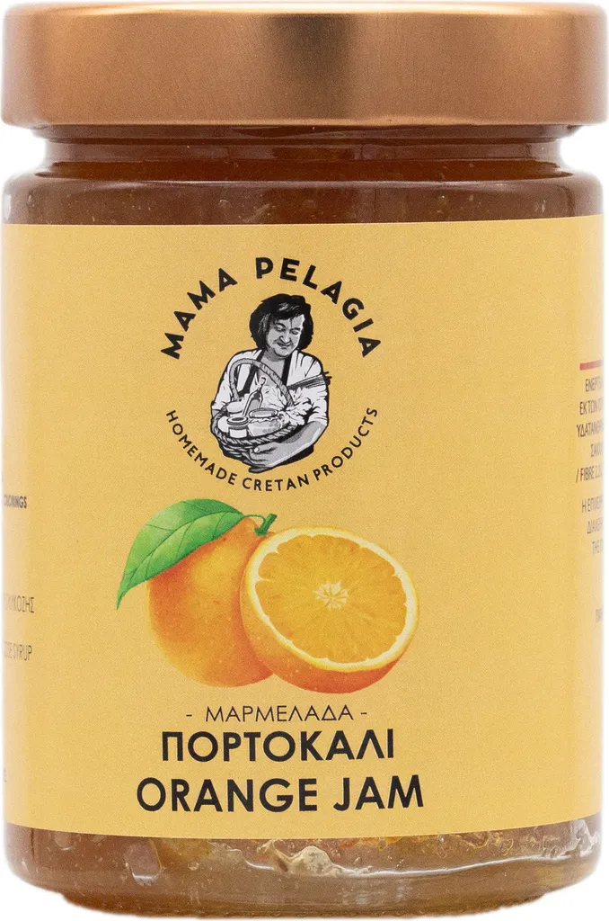 Mama Pelagia Orangenmarmelade – Handgemachte Griechische Spezialität aus Kreta – 400g