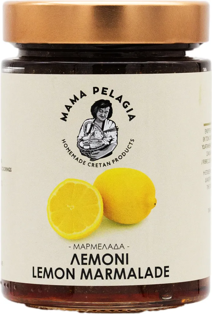 Mama Pelagia Zitronenmarmelade – Handgemachte Griechische Spezialität aus Kreta – 400g