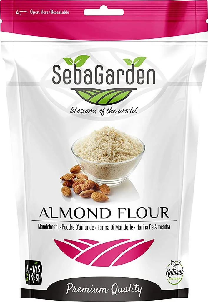 Almond flour extra fine blanched, 1 kg, from California almond flour, defatted almond flour, flour 1 kg, egg white powder, seba