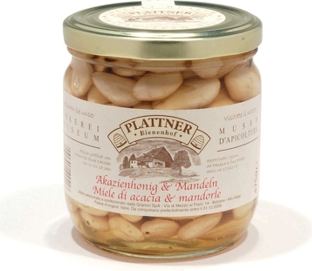 Mandeln in Akazienhonig Plattner 475 gr.