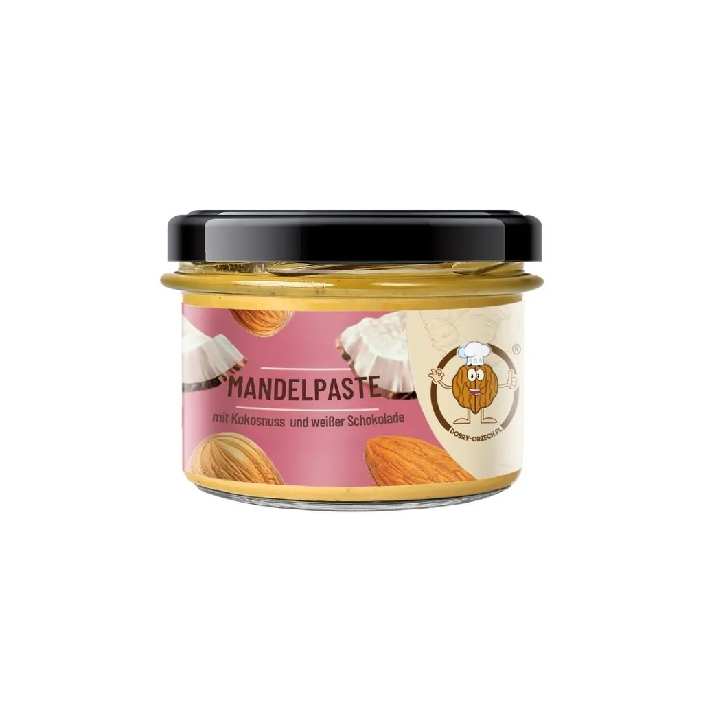 Mandelpaste mit Kokosnuss und weißer Schokolade (270g)