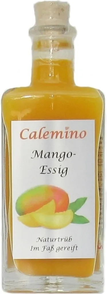 Mango vinegar with 50% fresh mangoes, naturally cloudy, 100ml