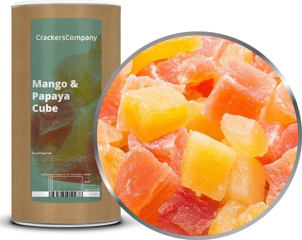 MANGO & PAPAYA CUBE membrane can large 700g