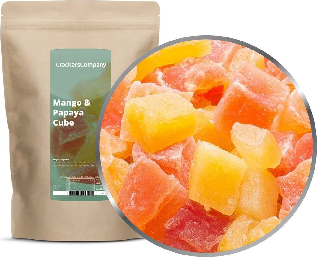 MANGO & PAPAYA CUBE ZIP bag 600g