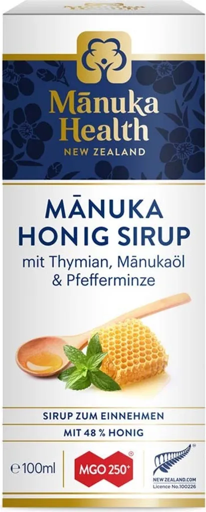 Manuka Health MGO 250+ Manuka Honig Sirup, 100 ml Lösung
