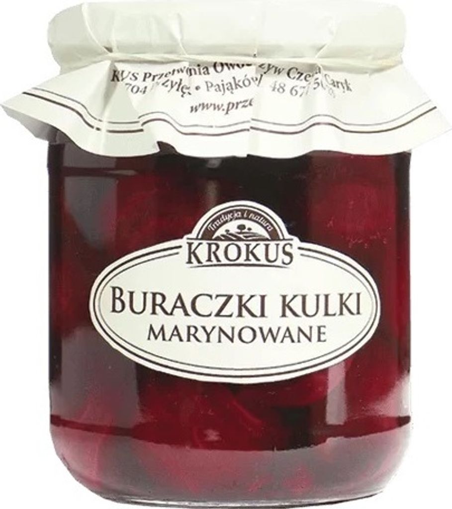 Marinated beet balls 470 g (300 g) - Krokkus
