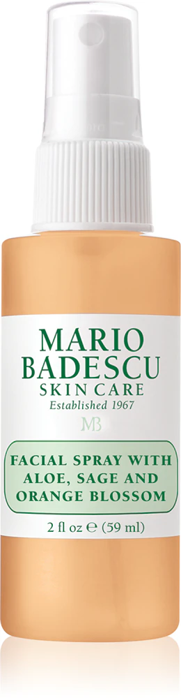 Mario Badescu Facial Spray with Aloe, Sage and Orange Blossom energetic and moisturizing facial mist spray