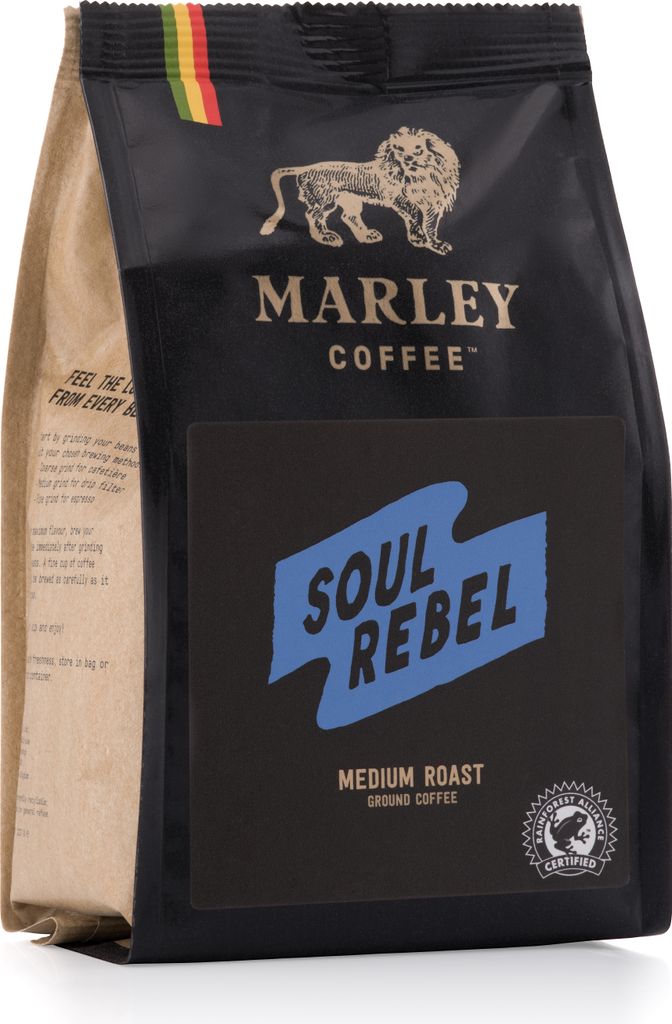 Marley Coffee Soul Rebel – 227 g coffee beans 100% Arabica