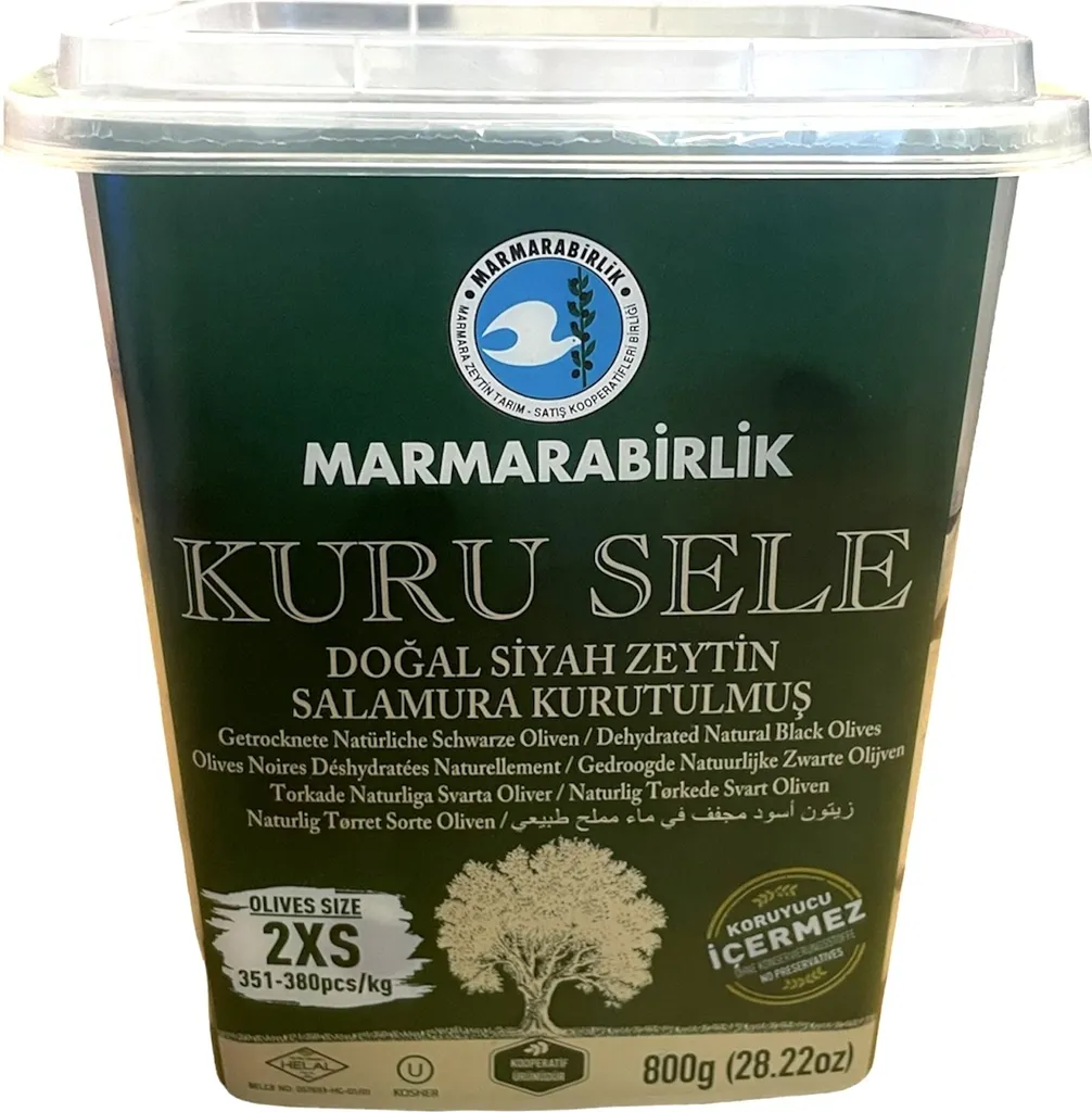 MARMARABiRLiK KURU SELE OLIVES SIZE 2XS 351-380pcs/kg 800g