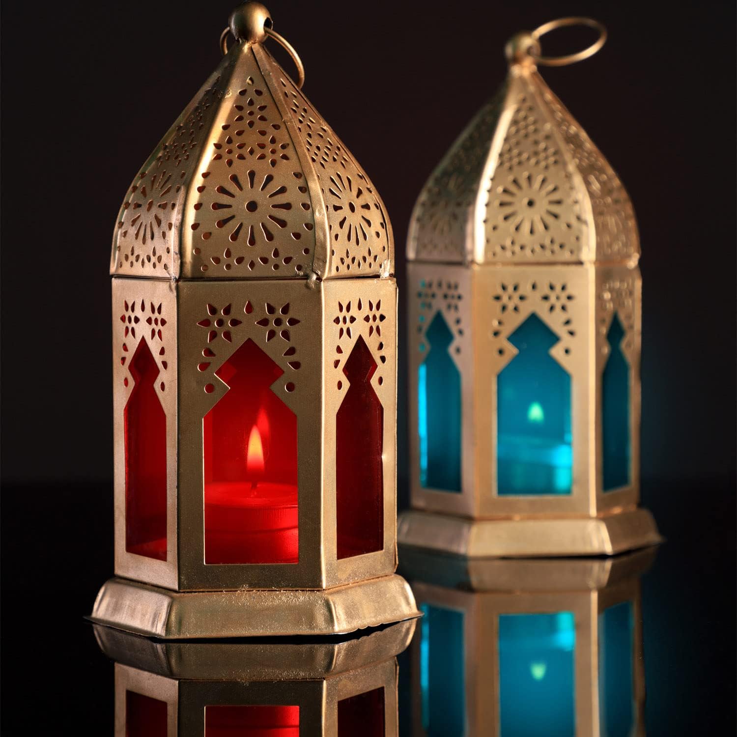 Marrakesh Set of 2 Oriental Lanterns Geda 16 cm