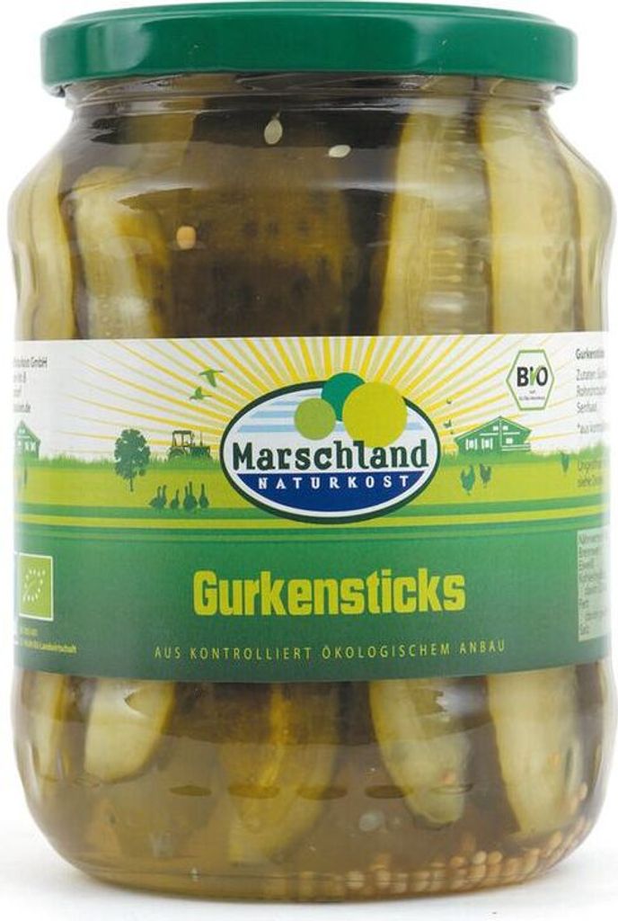 Marschland Cucumber Sticks 720 ml Gl. -- 0.36 kg