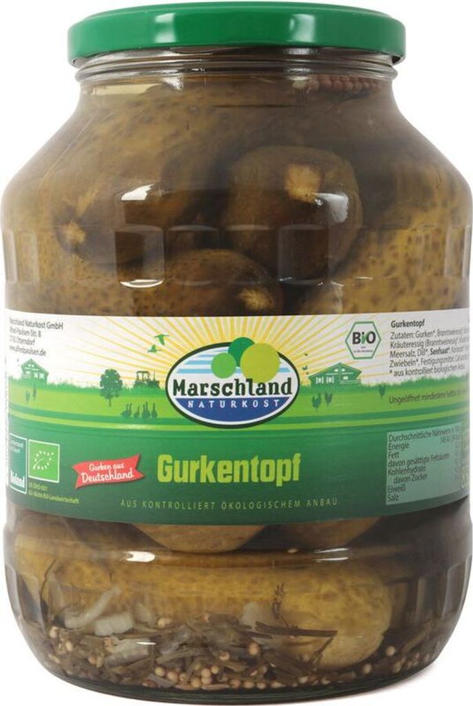 Marshland Cucumber Pot 1. 700 ml Gl. -- 0.85 kg