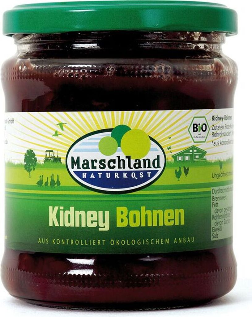 Marshland Kidney Beans 370 ml -- 0.22 kg x 6 - 6-pack VPE