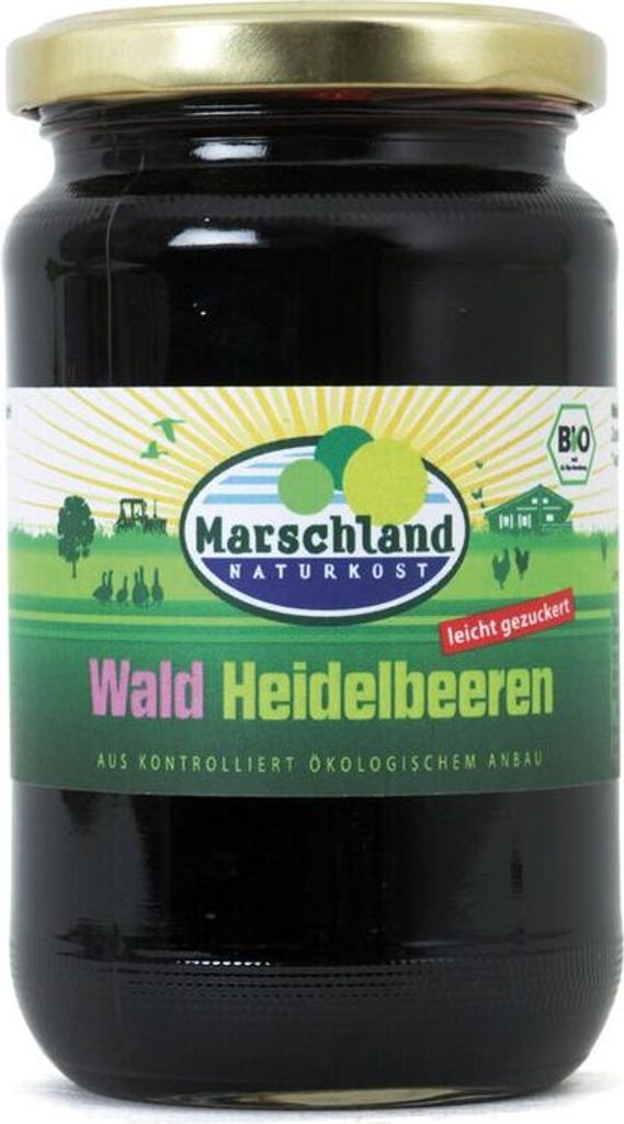 Marschland Wild Blueberries 370 ml -- 0.125 kg x 6 - 6-pack VPE