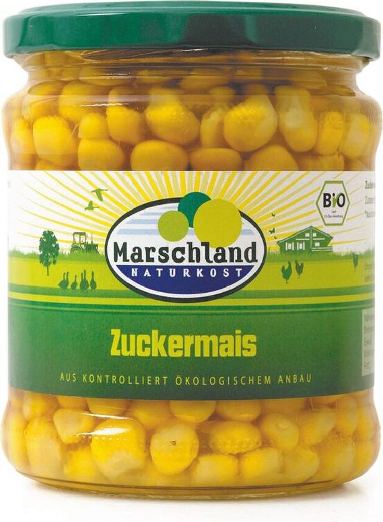 Marshland Sweetcorn 370 ml Gl. -- 0.22 kg