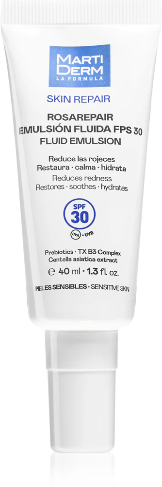 MartiDerm Skin Repair Rosarepair Fluid Emulsion SPF 30 hydrating fluid against skin redness