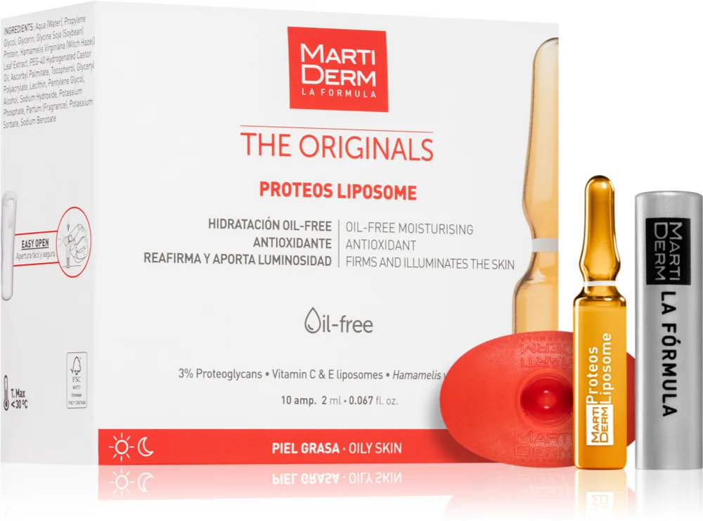 MartiDerm The Originals Proteos Liposome smoothing and brightening care in ampoules