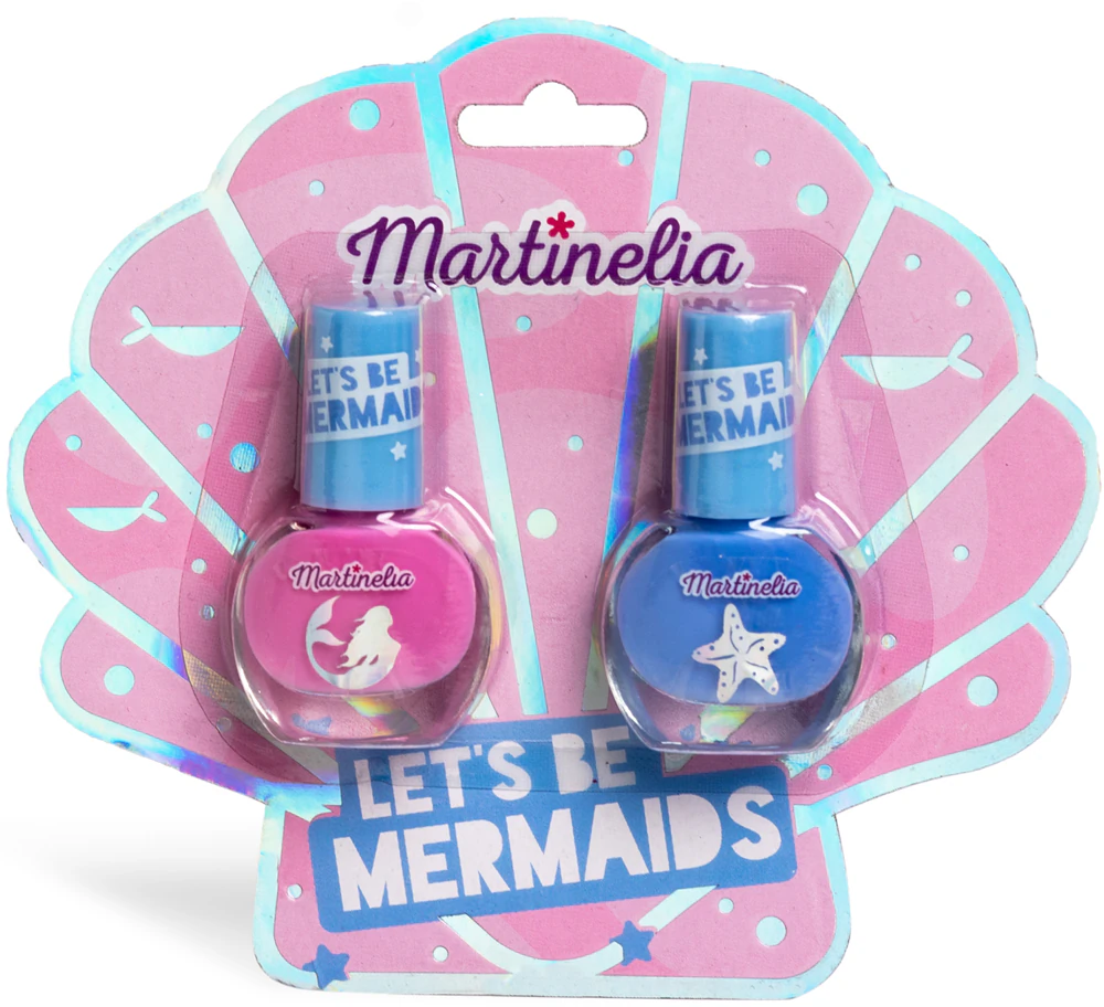 Martinelia Let's be Mermaid Nail Duo Set with nail polishes for children