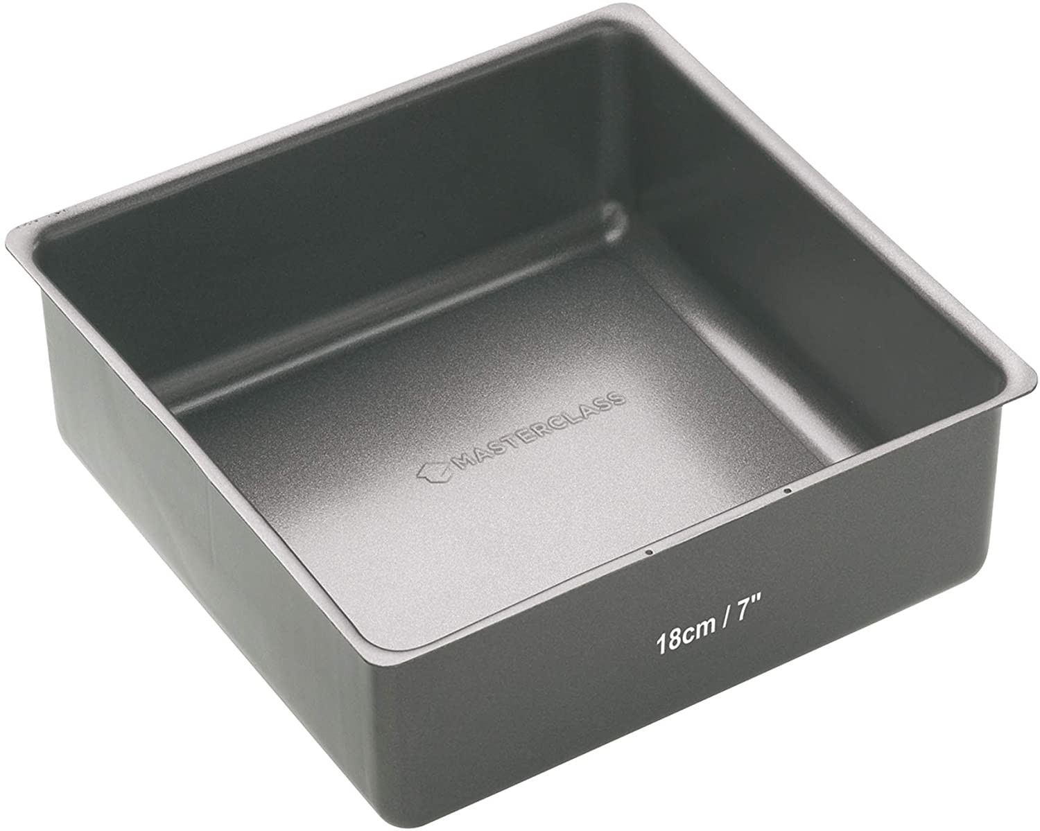 KitchenCraft Master Class 18cm Non-Stick Square Deep Cake Pan With Loose Base