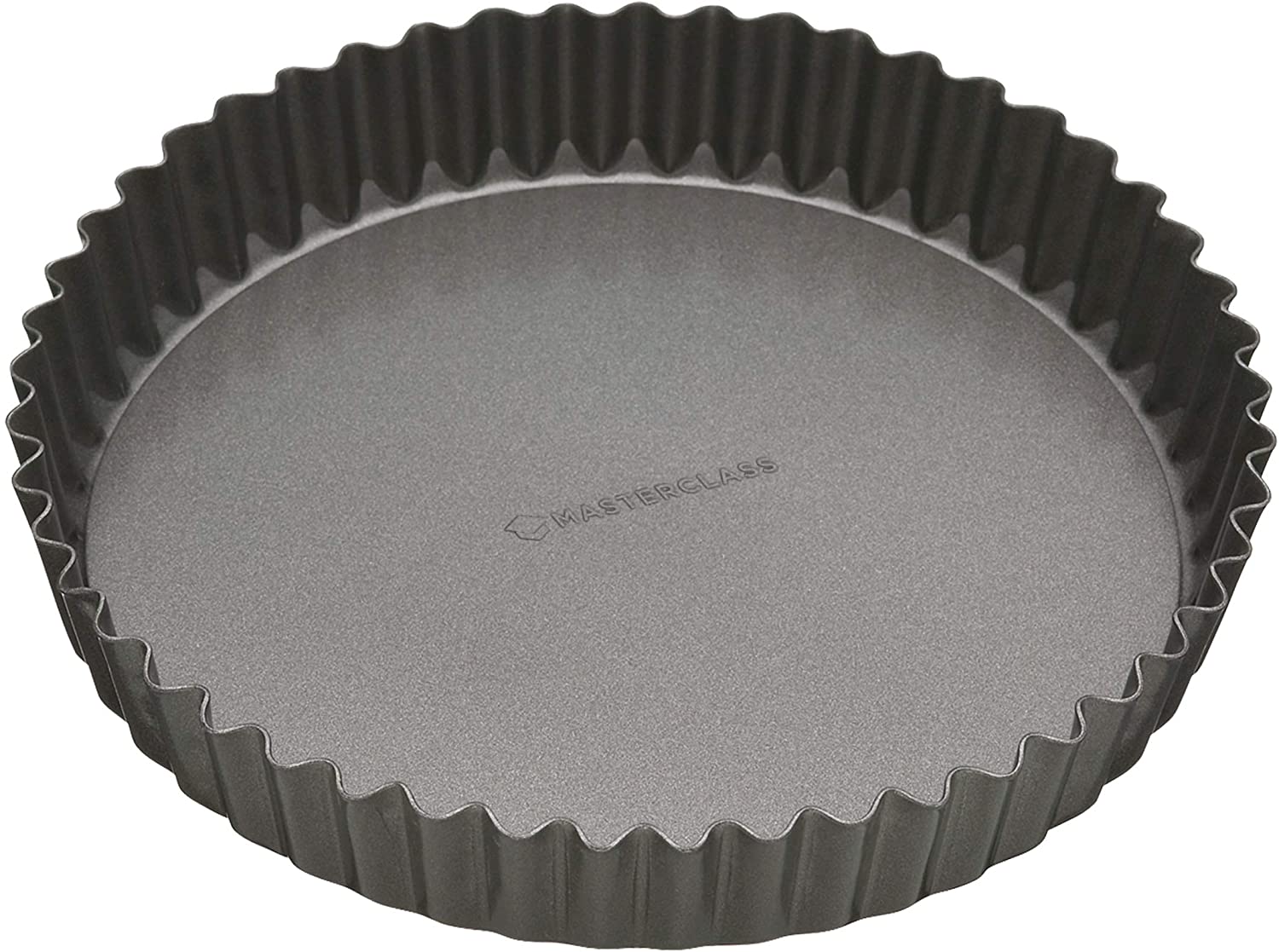 KitchenCraft Master Class 25cm Non-Stick Loose Base Fluted Quiche Tin With Loose Base