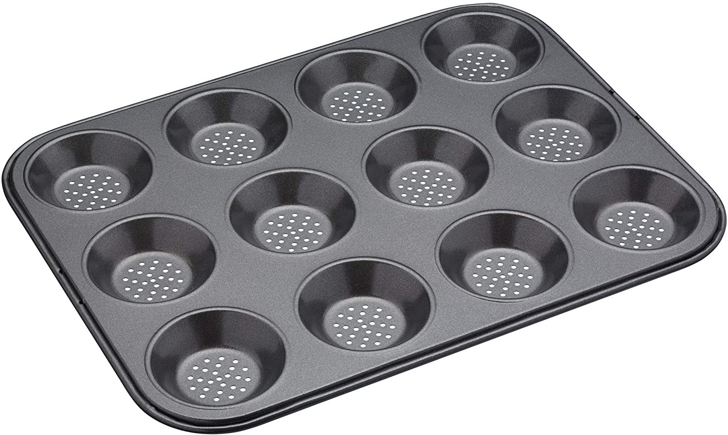 KitchenCraft KCMCCB29\"Crusty Bake\" Trough Non-Stick Cake Baking Tray, Steel, Grey, 24 x 32 x 1 cm