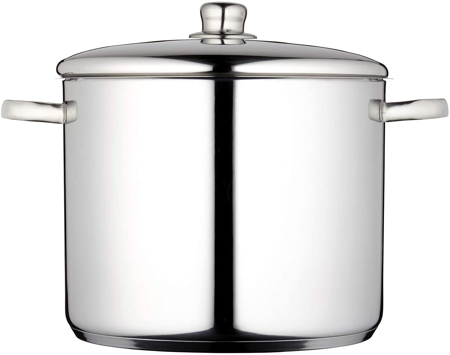 KitchenCraft Master Class Induction-Safe Stainless Steel Stock Pot with Lid, 7 Litres