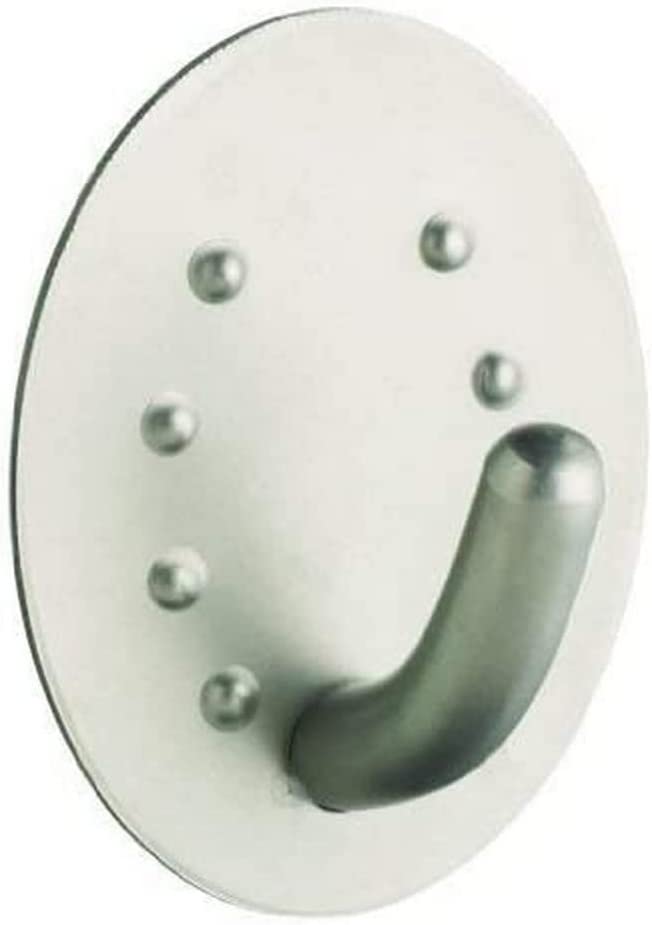 Master Class Large Round Adhesive Stainless Steel Wall Hook, 6 x 4.5 cm (2.5\" x 2\")