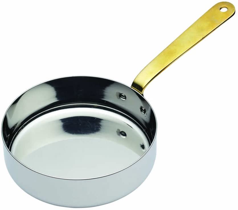 Master Class Professional Stainless Steel Mini Frying Pan / Sauce Serving Pot, 12 cm (4.5\")