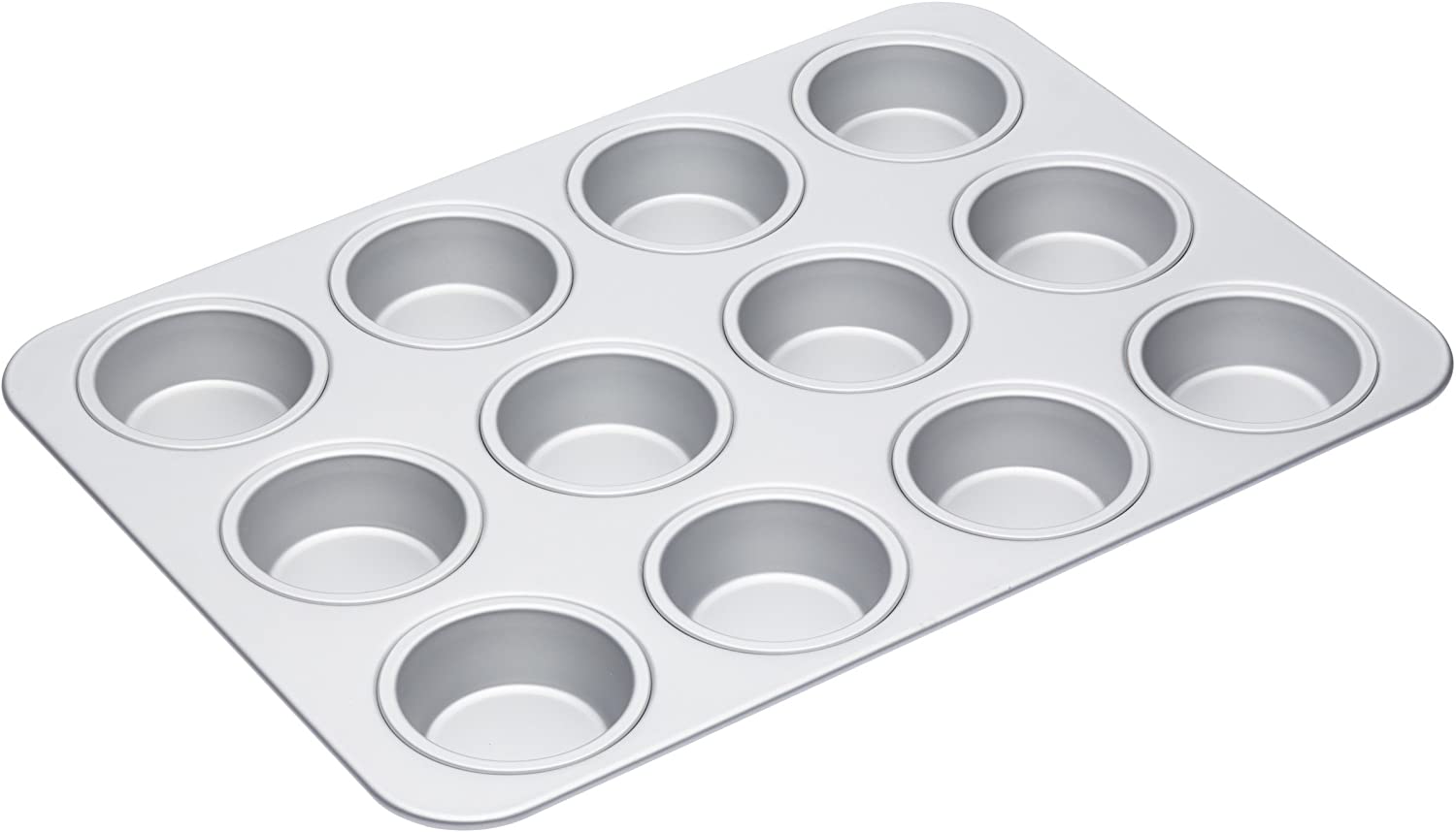 Master Class Silver Anodised Large 12-Hole Muffin Tin / Baking Pan, 42 cm (16.5\")