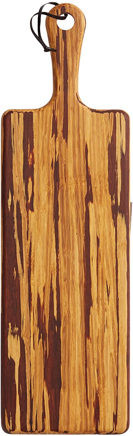 Master Class Large Bamboo Wooden Serving Paddle / Antipasti Board, 15 x 51 cm (6\" x 20\")