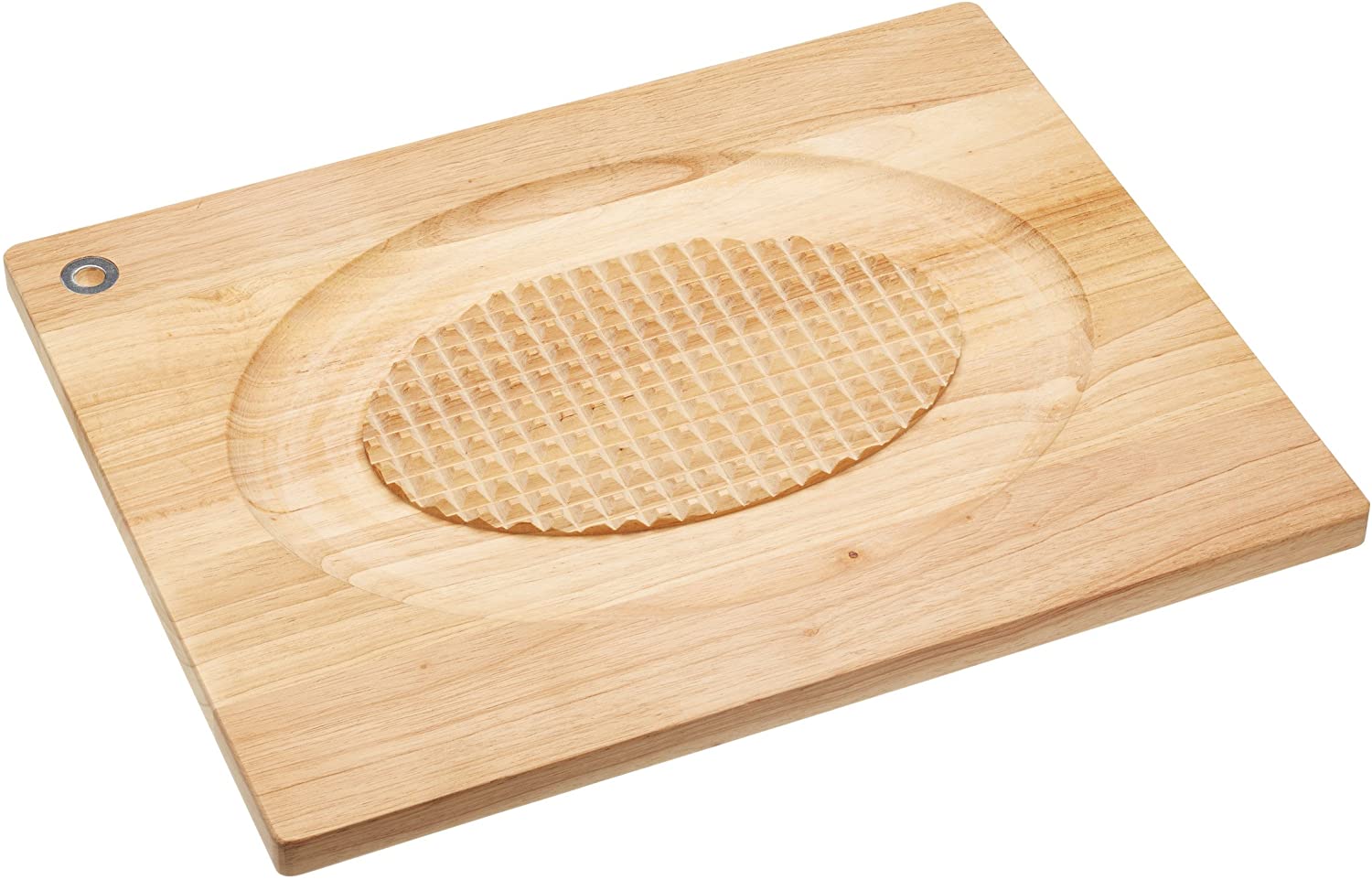 KitchenCraft masterclass Master Class Carving Board 46 x 36 x 2 cm Made of Rubber Tree Wood in Brown, Wood, 12 x 17 x 22 cm