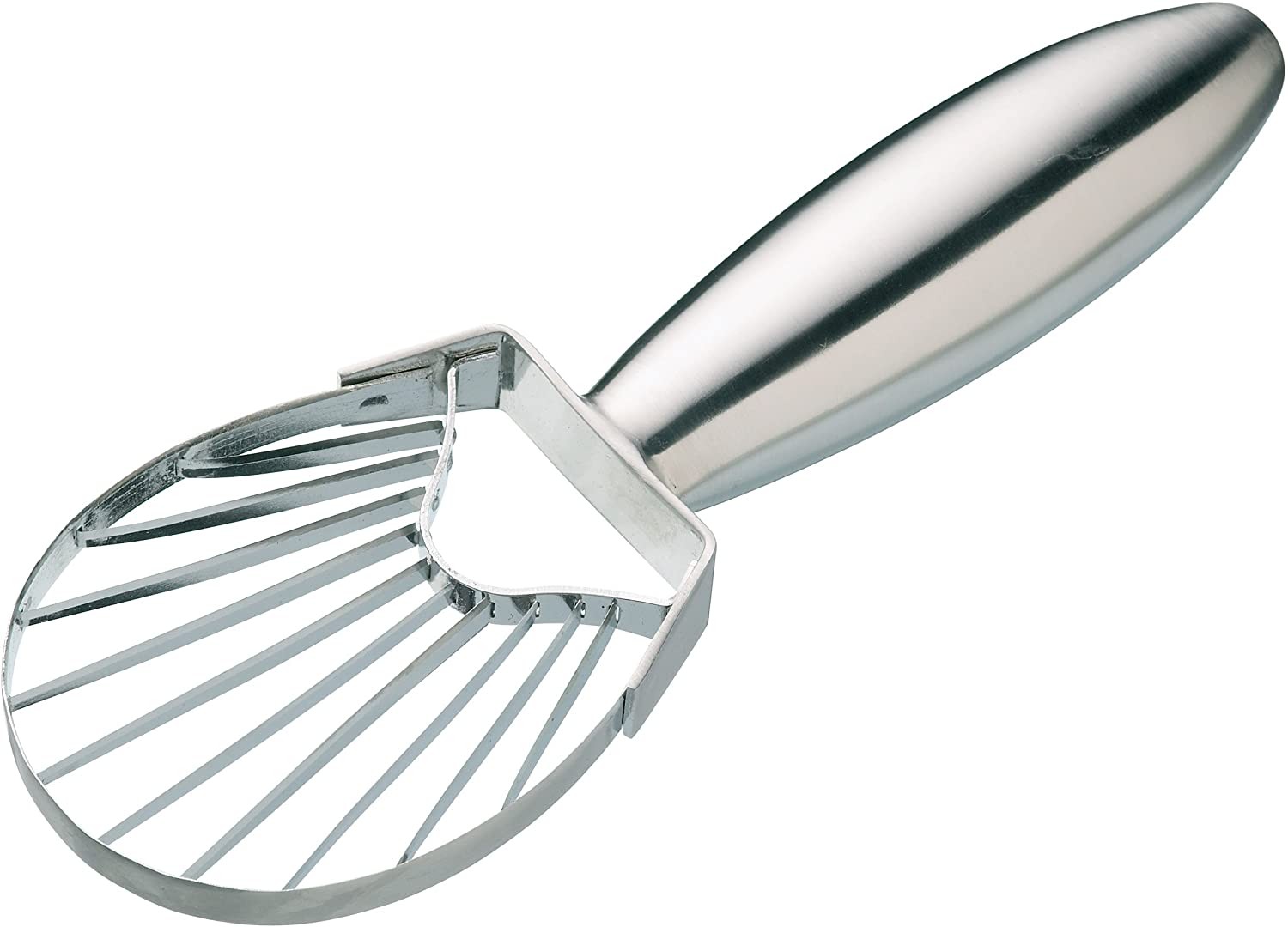 KitchenCraft Master Class Stainless Steel Avocado Slicer and Scooper, 18 cm (7\")