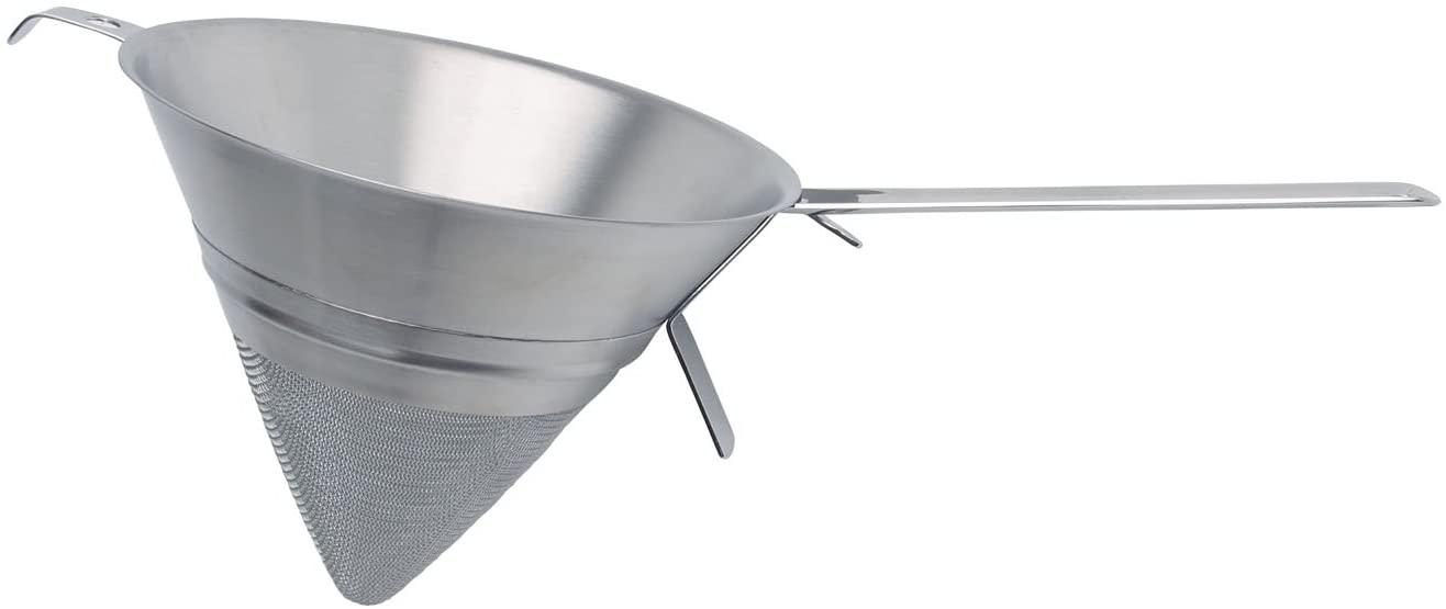 KitchenCraft Master Class Stainless Steel Fine-Mesh Conical Sieve / Chinois, 20 cm (8\")