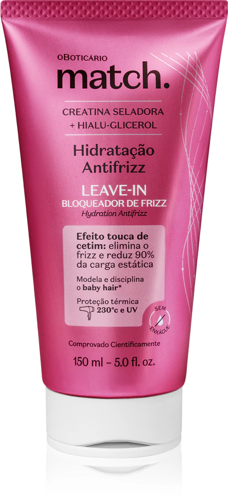 Match. Hydration anti-frizz leave-in conditioner with moisturizing effect