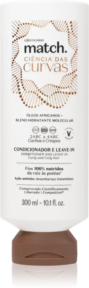 Match. Science of Curves leave-in conditioner for wavy and curly hair