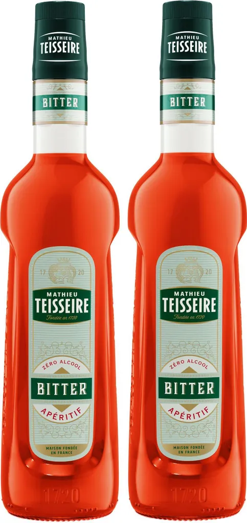 Mathieu Teisseire Getränke-Sirup Bitter Aperitif 0,7L (2er Pack)