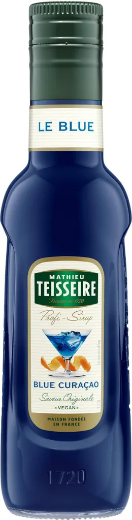 Mathieu Teisseire Getränke-Sirup Blue Curacao 0,25L (1er Pack)