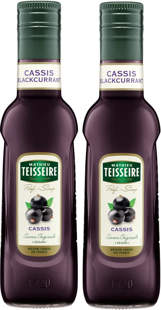Mathieu Teisseire Getränke-Sirup Cassis 0,25L (2er Pack)