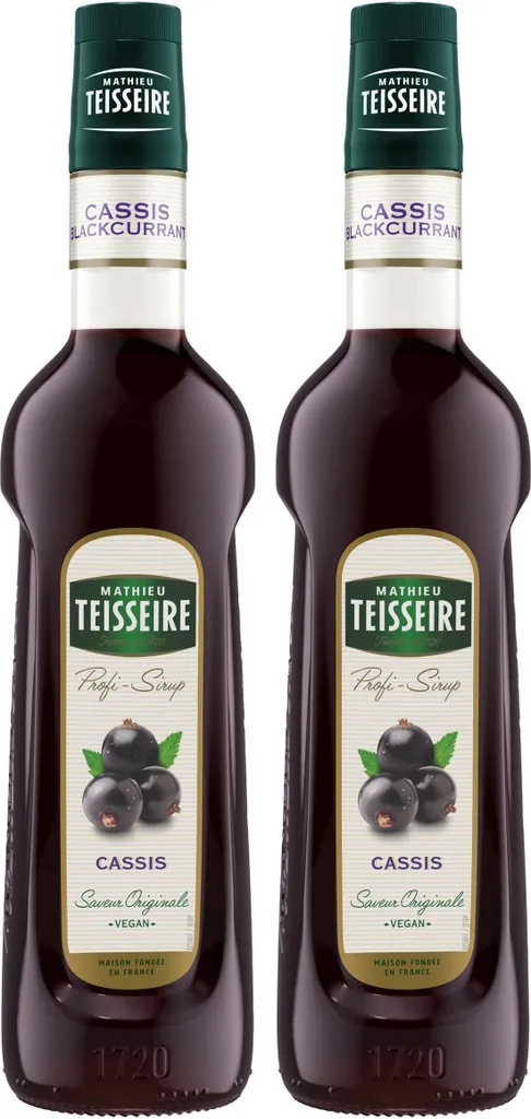 Mathieu Teisseire Getränke-Sirup Cassis 0,7L (2er Pack)