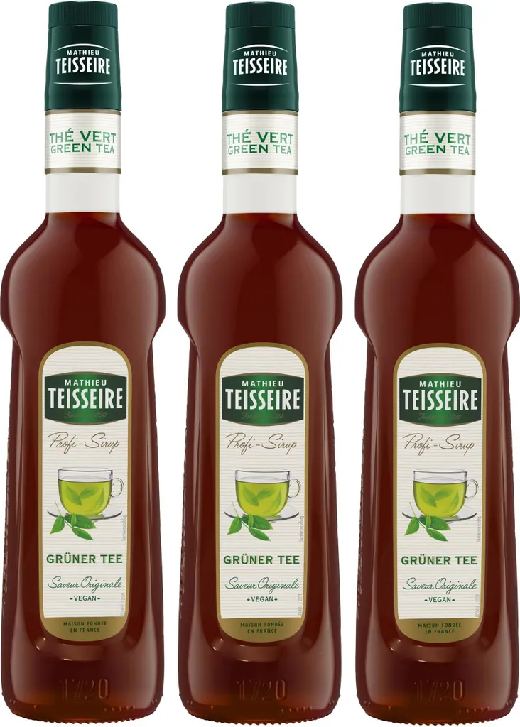 Mathieu Teisseire Getränke-Sirup Grüner Tee Sirup 0,7L (3er Pack)
