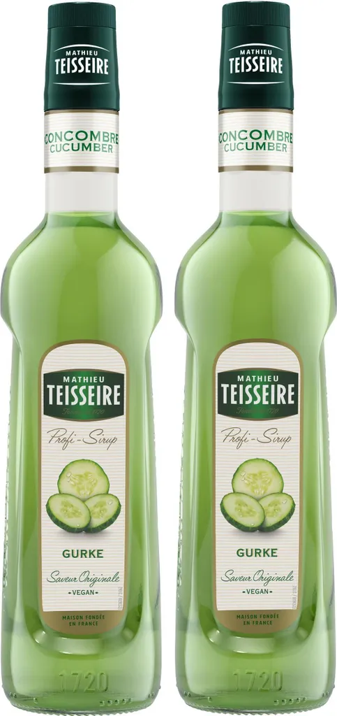 Mathieu Teisseire Getränke-Sirup Gurke 0,7L (2er Pack)