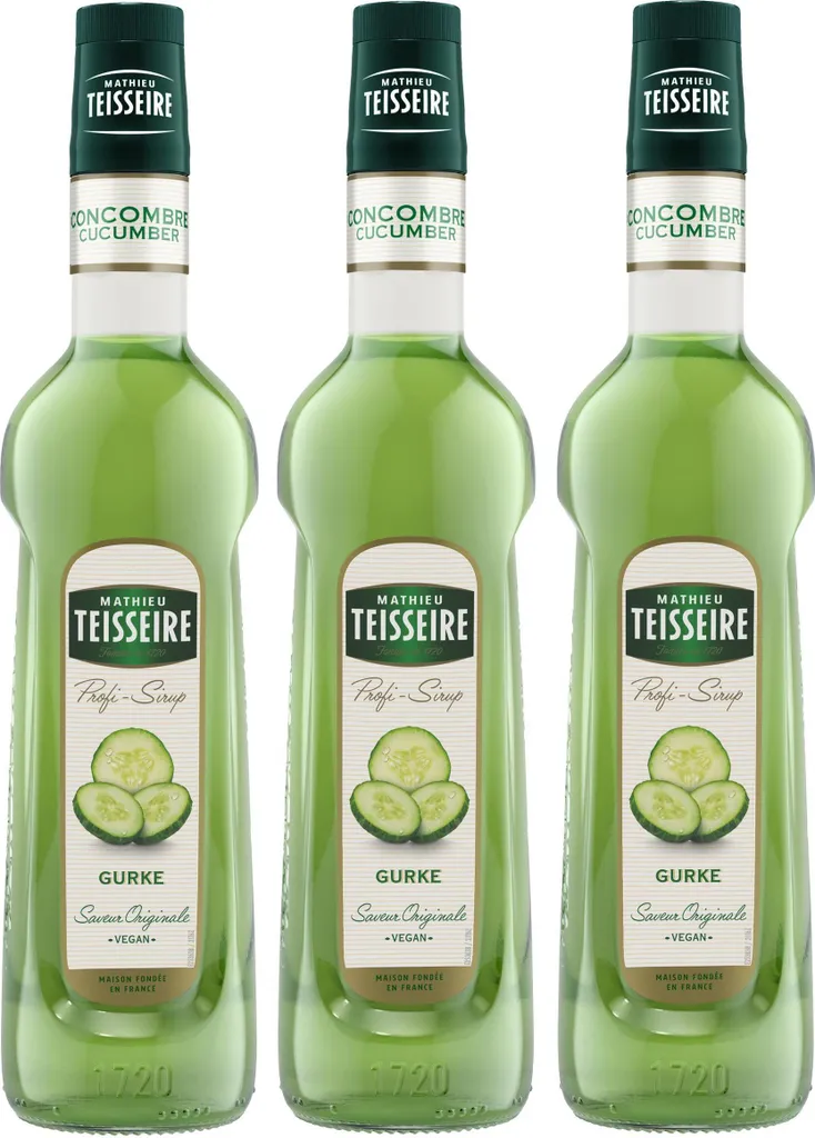 Mathieu Teisseire Getränke-Sirup Gurke 0,7L (3er Pack)