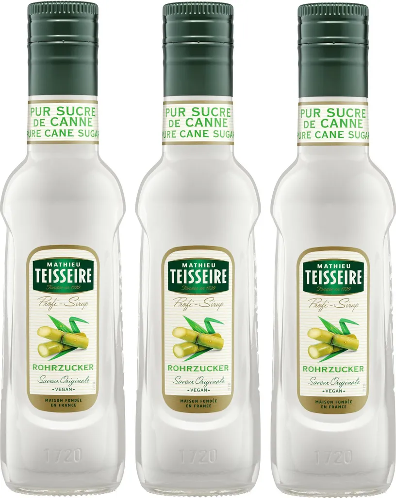 Mathieu Teisseire Getränke-Sirup Rohrzucker 0,25L (3er Pack)