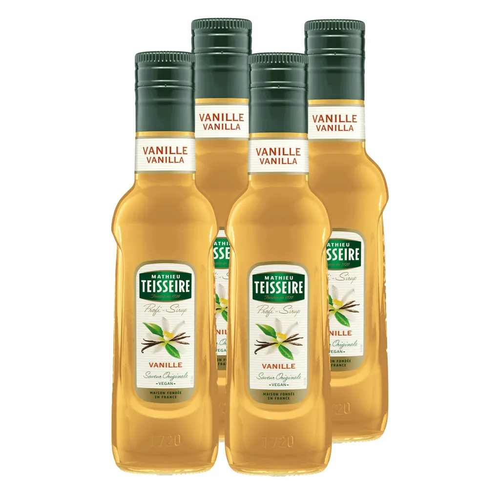 Mathieu Teisseire Getränke-Sirup Vanille 0,25L (4er Pack)