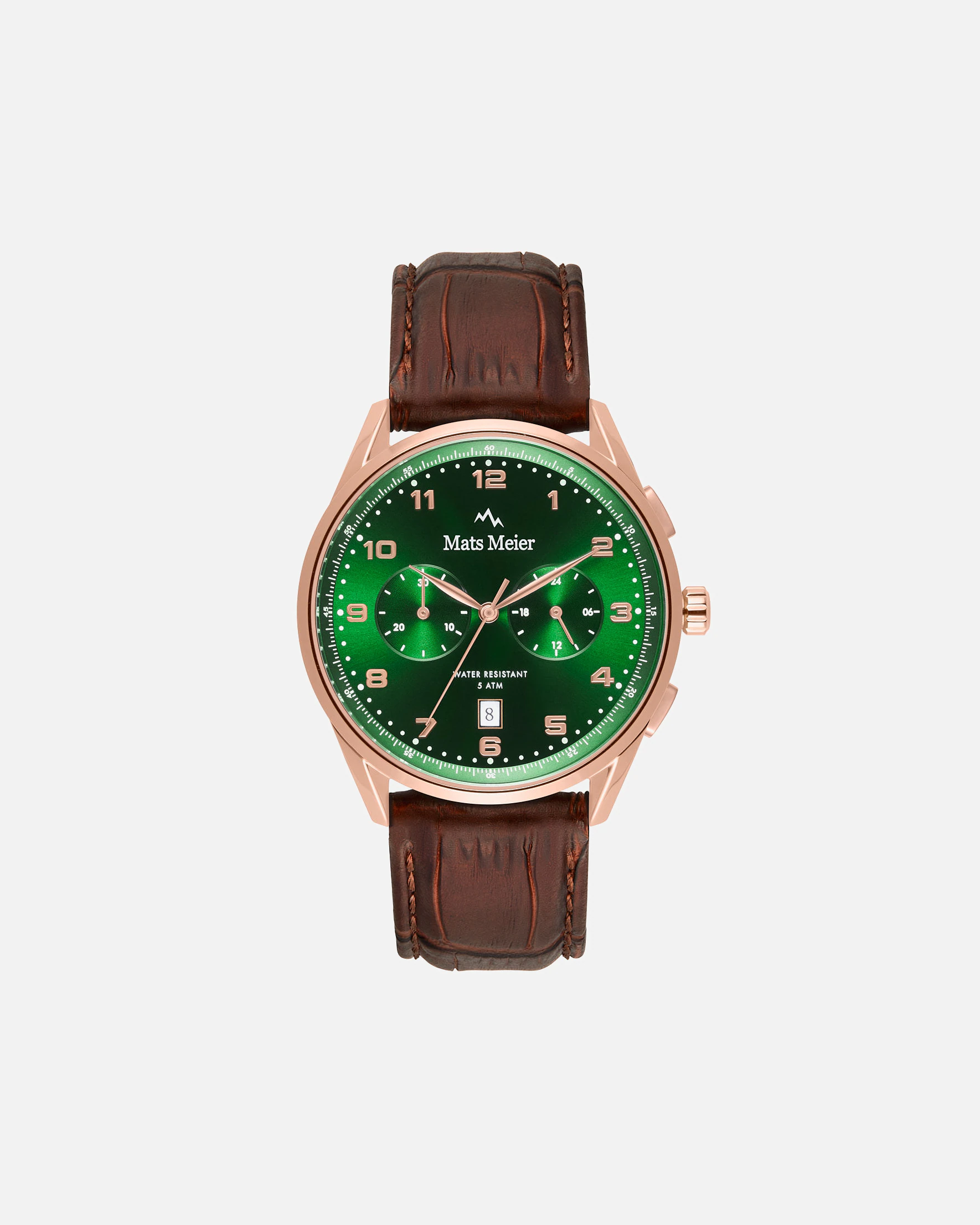 Mats Meier watch Men's watch Mats Meier Mont Vélan rose gold - stainless steel and leather