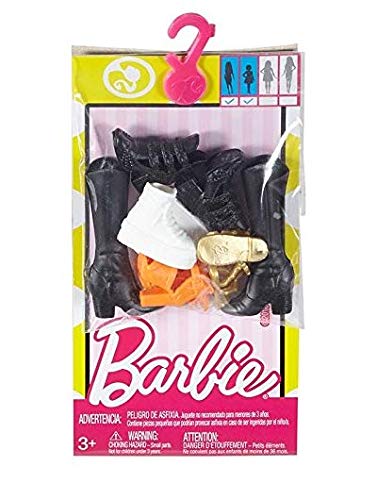 Mattel Barbie Accessories Original & Petite Doll Shoe Pack Fcr92)